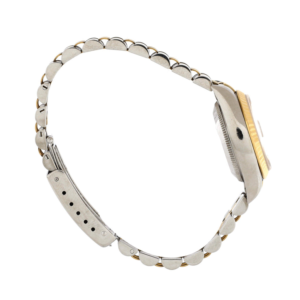 Oyster Perpetual Datejust Automatic Watch Stainless Steel and Yellow Gold with Diamond Markers 26