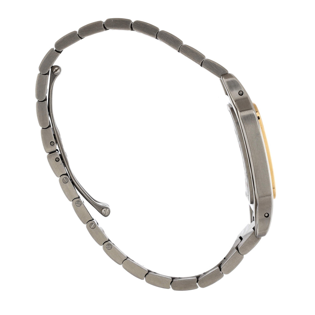 Santos de Cartier Galbee Quartz Watch Stainless Steel and Yellow Gold 29