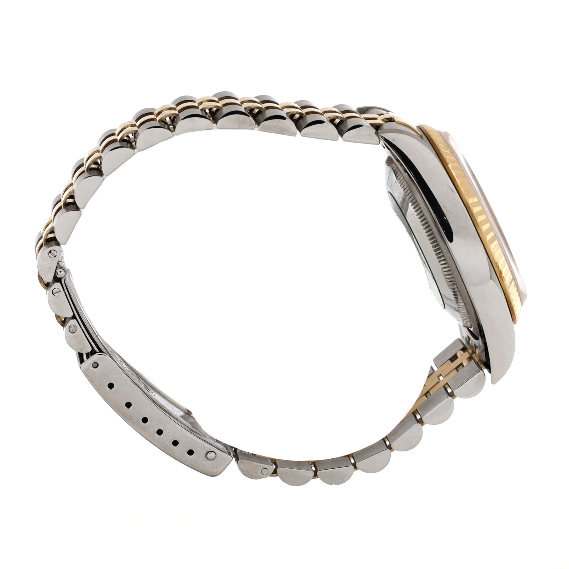Oyster Perpetual Datejust Automatic Watch Stainless Steel and Yellow Gold with Diamond Markers 36