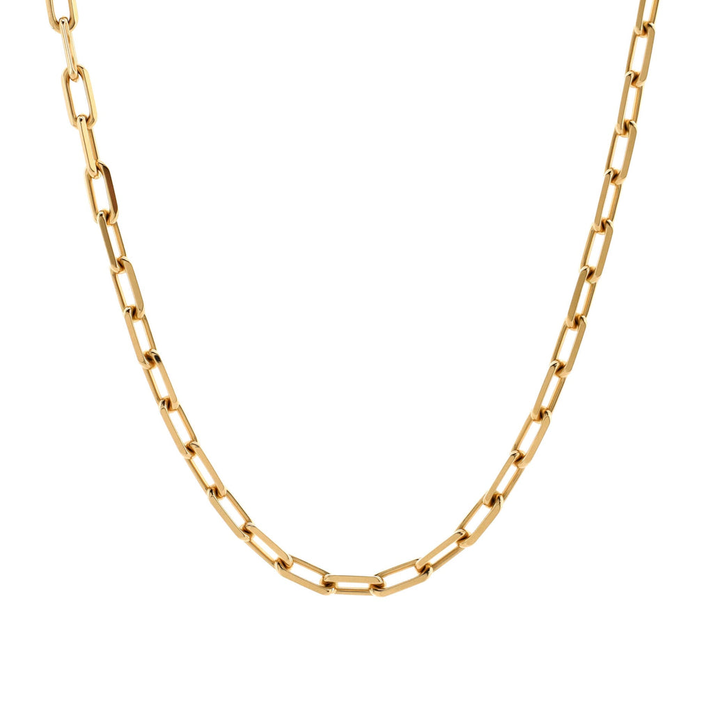 Santos de Cartier Chain Necklace 18K Yellow Gold Short