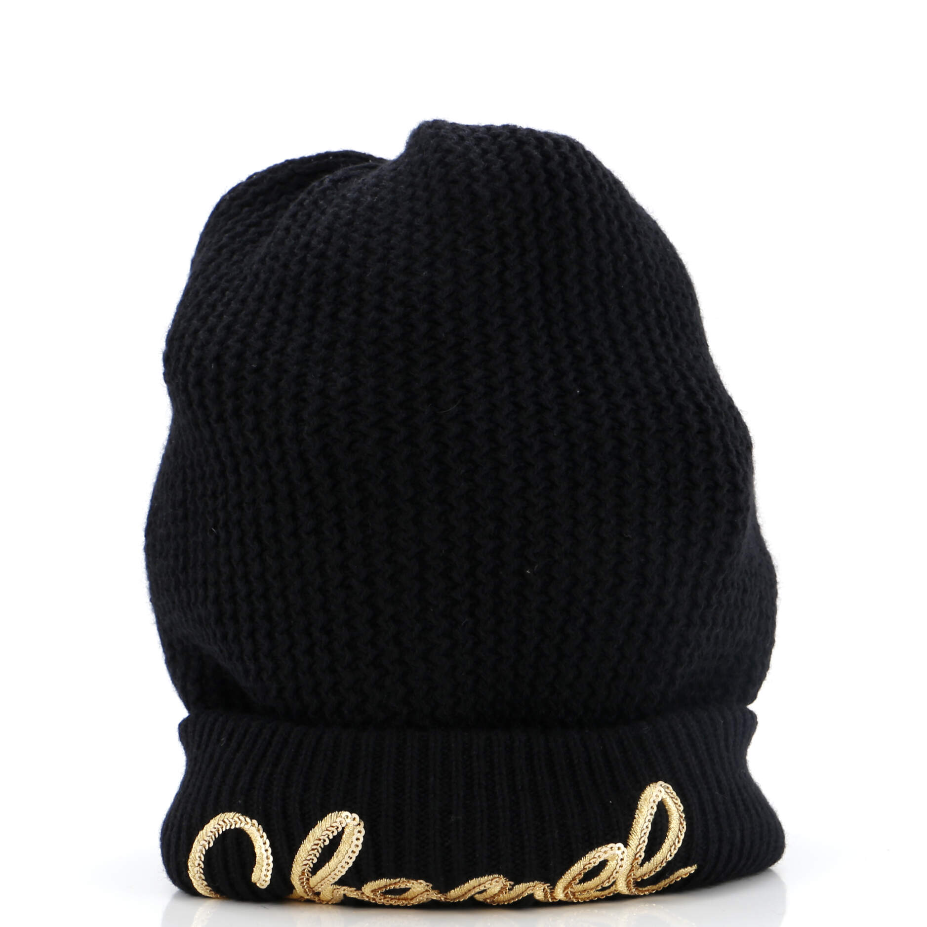Logo Beanie Cashmere with Sequins