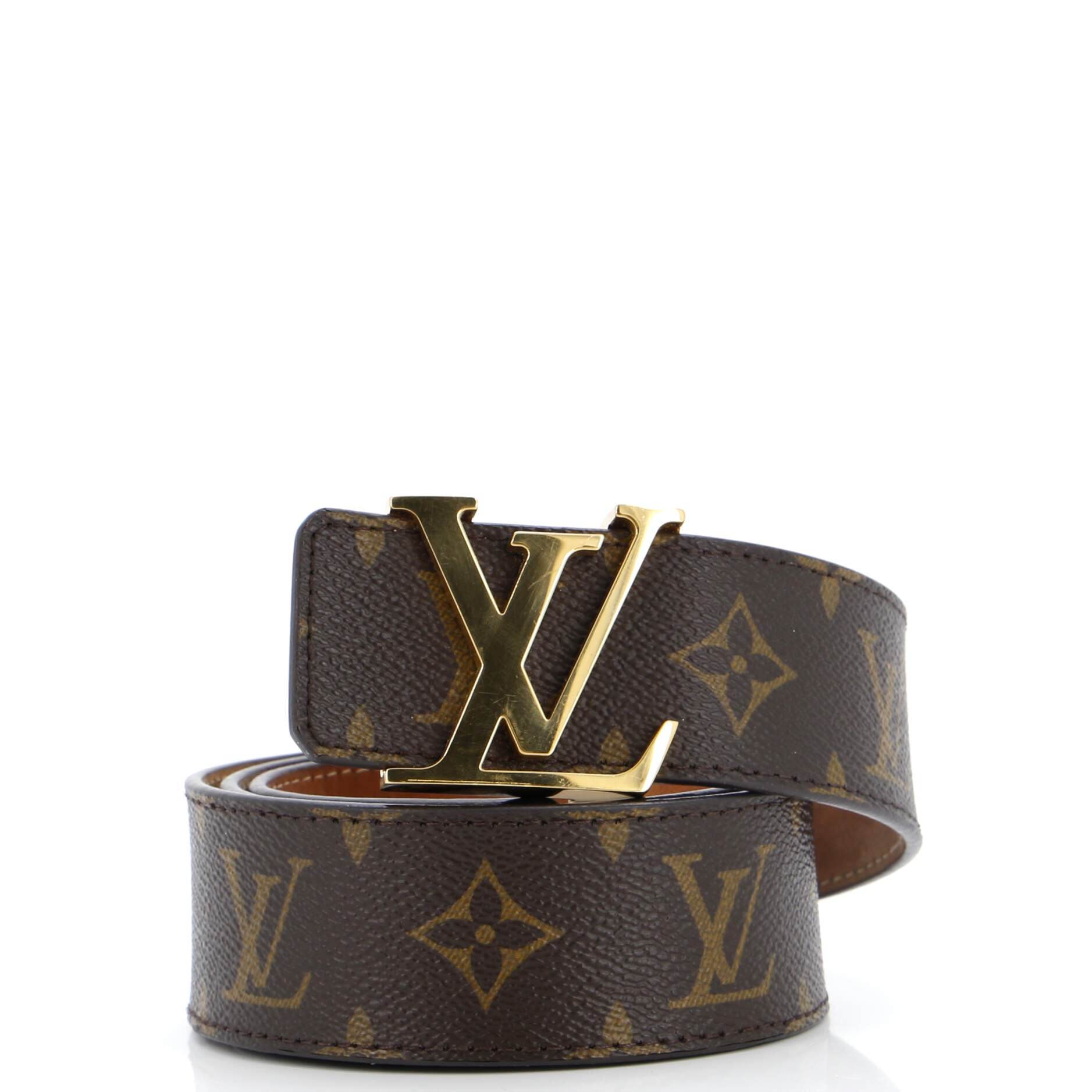 LV Initiales Belt Monogram Canvas Wide 80
