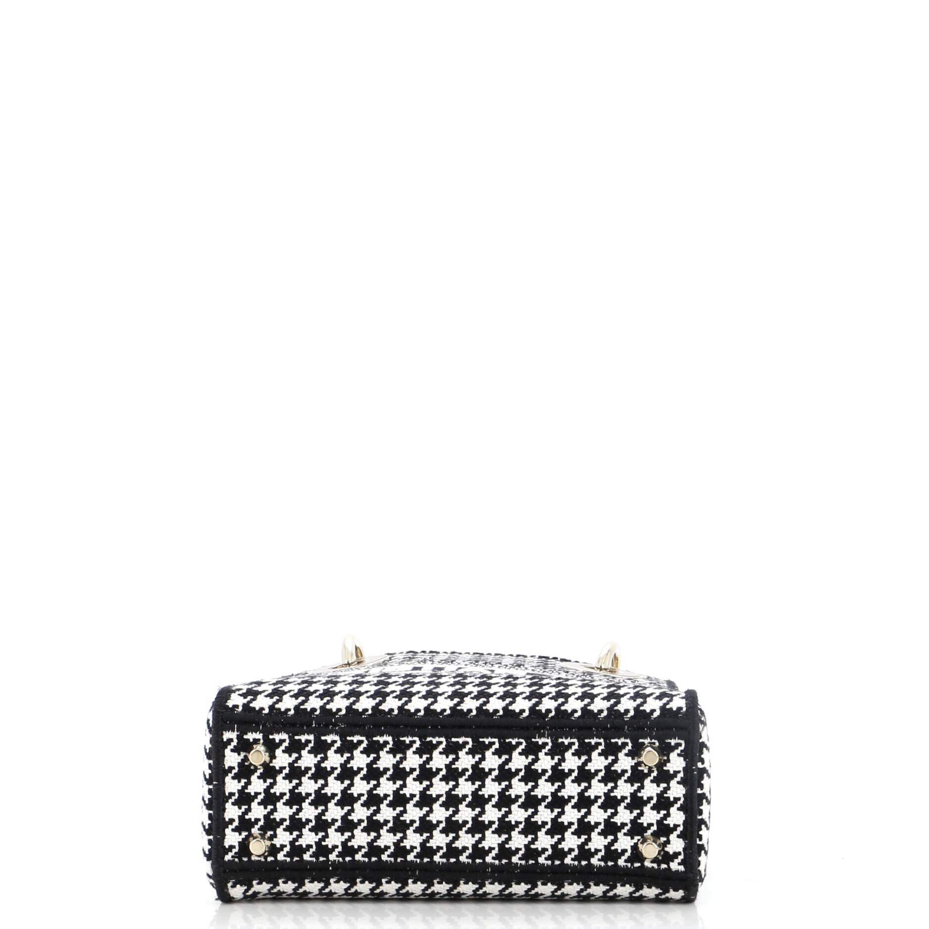 Lady D-Lite Bag Houndstooth Canvas Mini