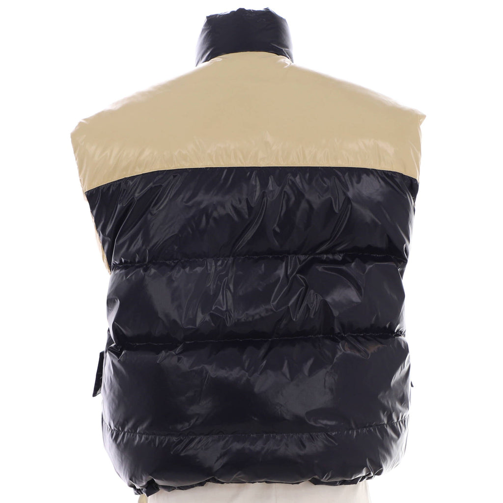 Women's Reversible Four Pocket Puffer Vest Quilted Nylon with Down Blend