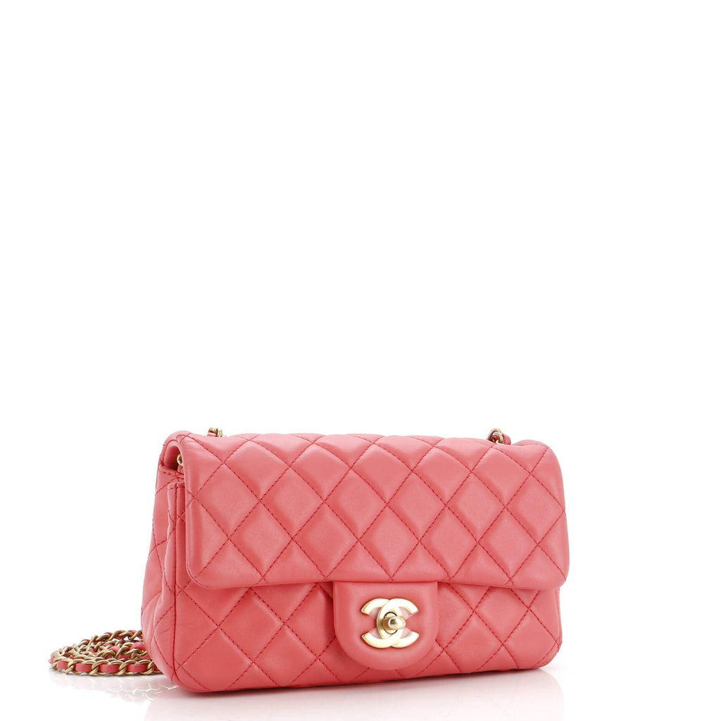 Pearl Crush Flap Bag Quilted Lambskin Mini