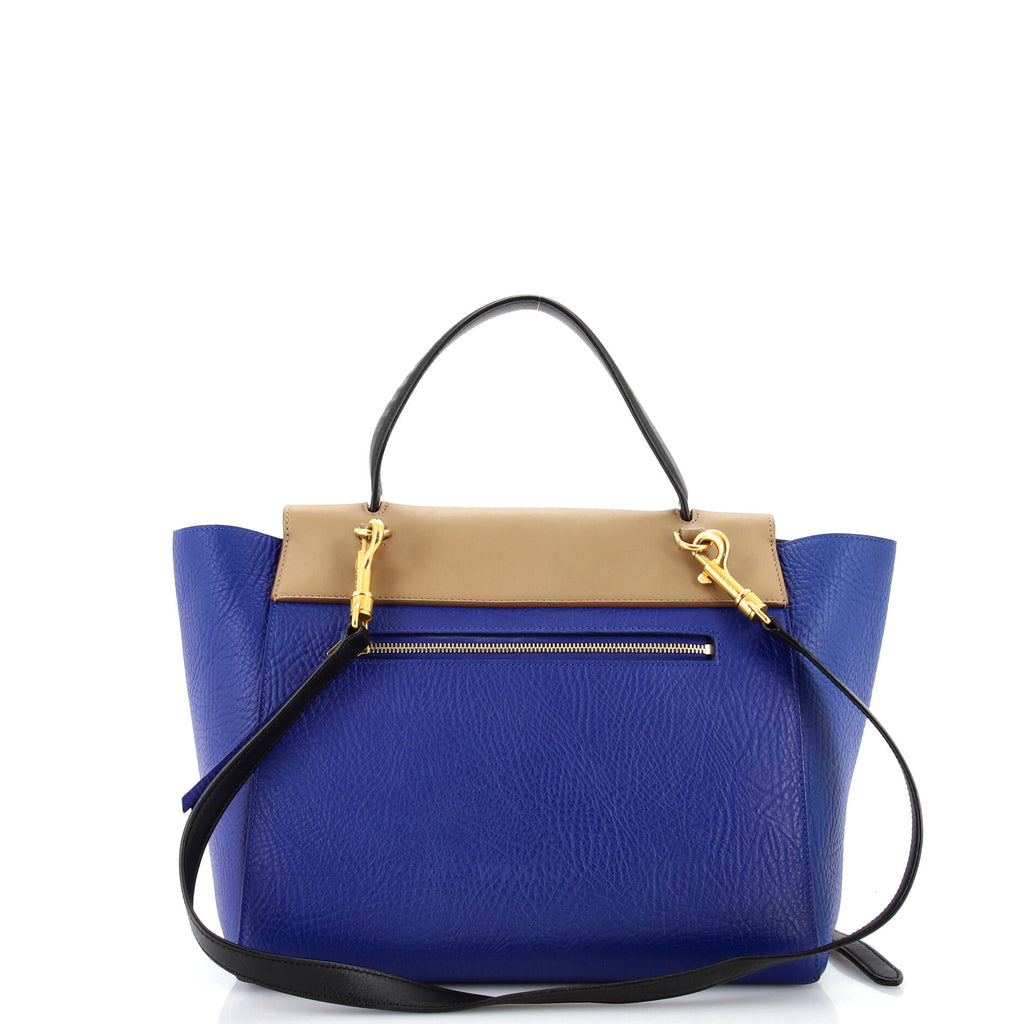 Bicolor Belt Bag Leather Mini