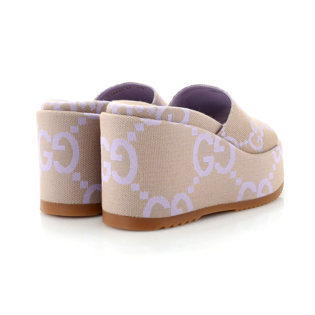Women's Angelina Platform Wedge Sandals GG Canvas