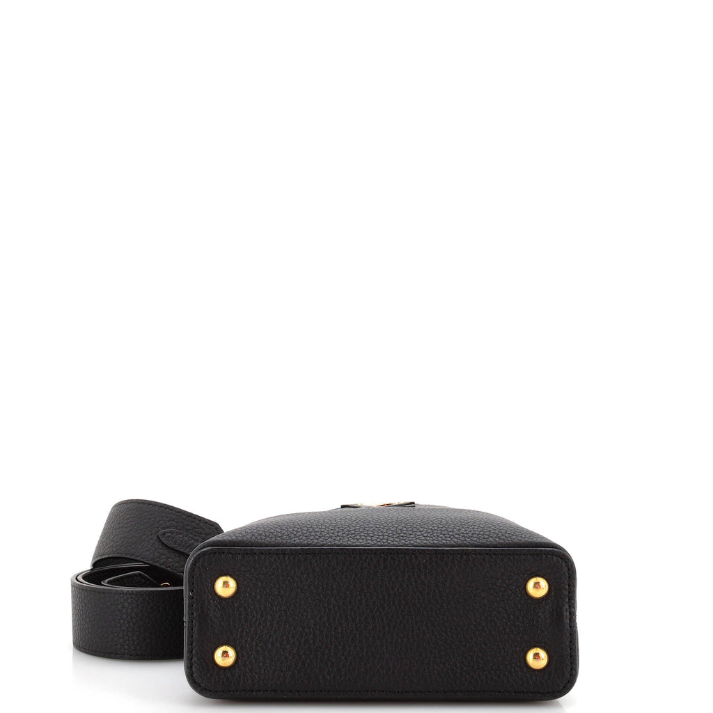 Capucines Bag Leather with Snakeskin Mini