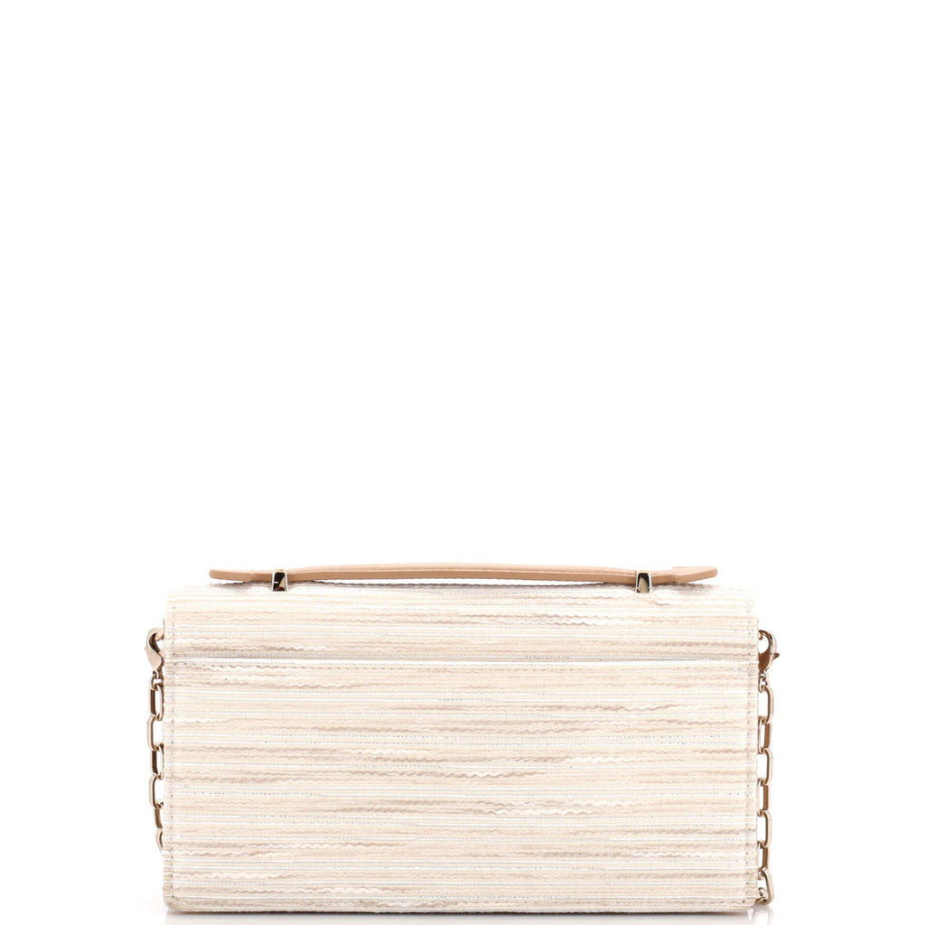 My Dior Top Handle Flap Bag Metallic Embroidered Canvas Mini
