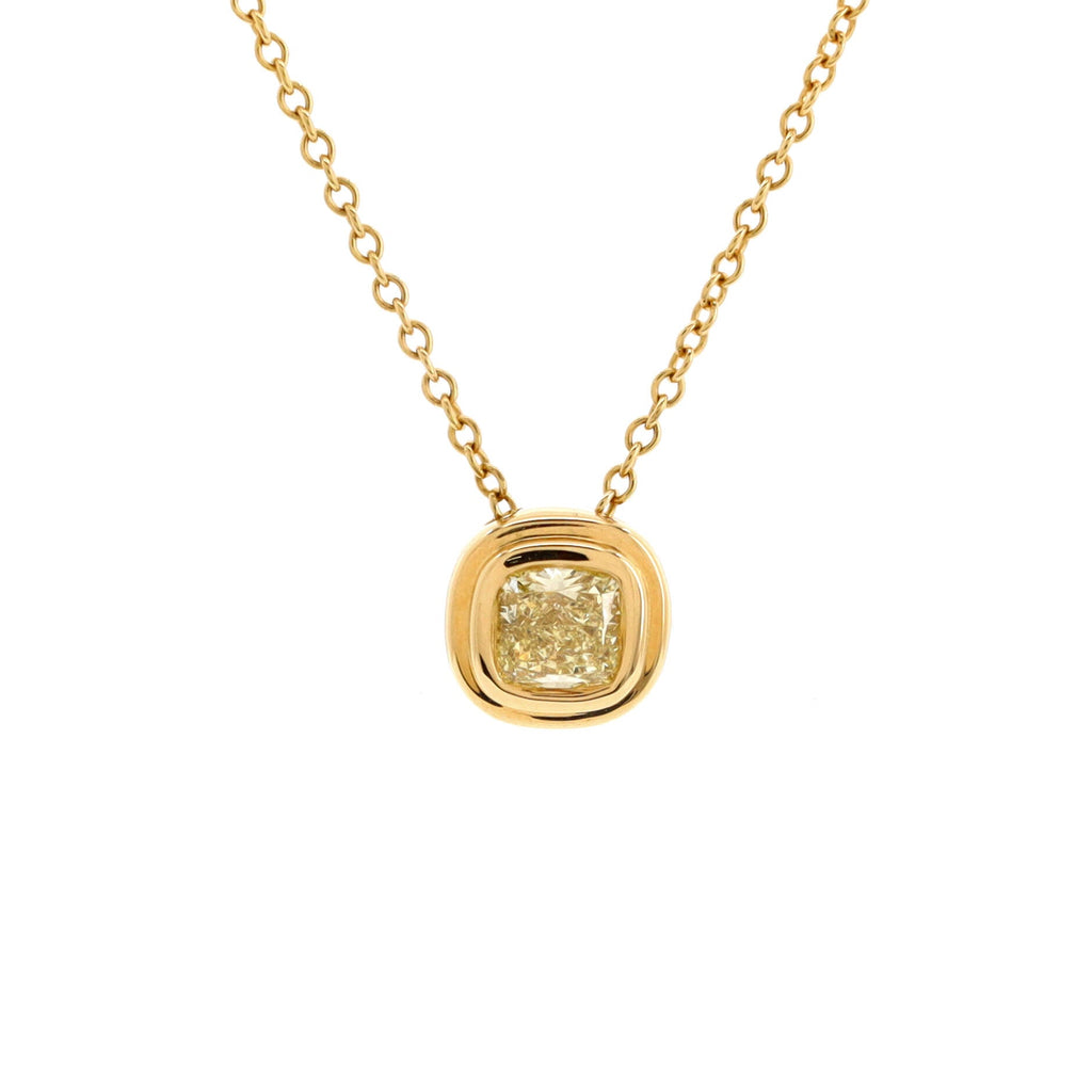 Bezet Pendant Necklace 18K Yellow Gold with Yellow Diamond 0.42CT