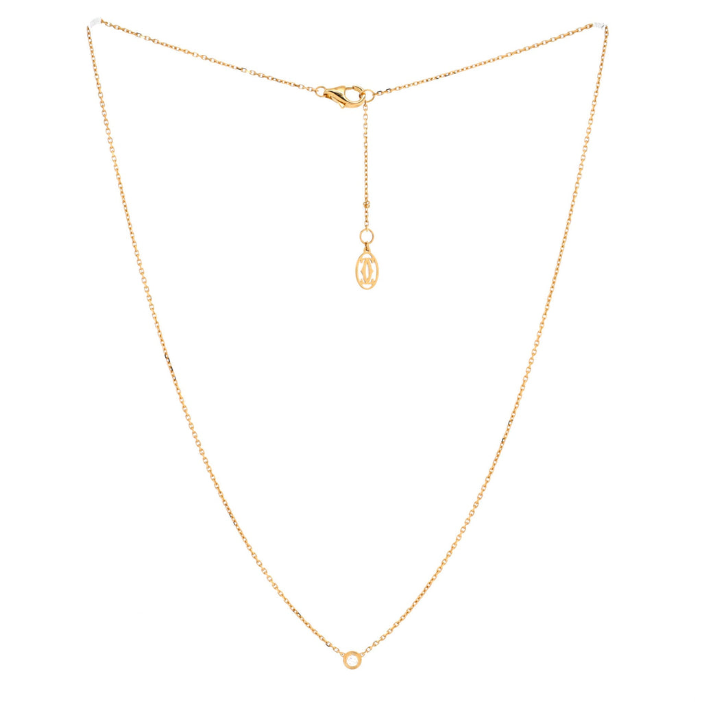 Cartier D'Amour Pendant Necklace 18K Yellow Gold and Diamond XS