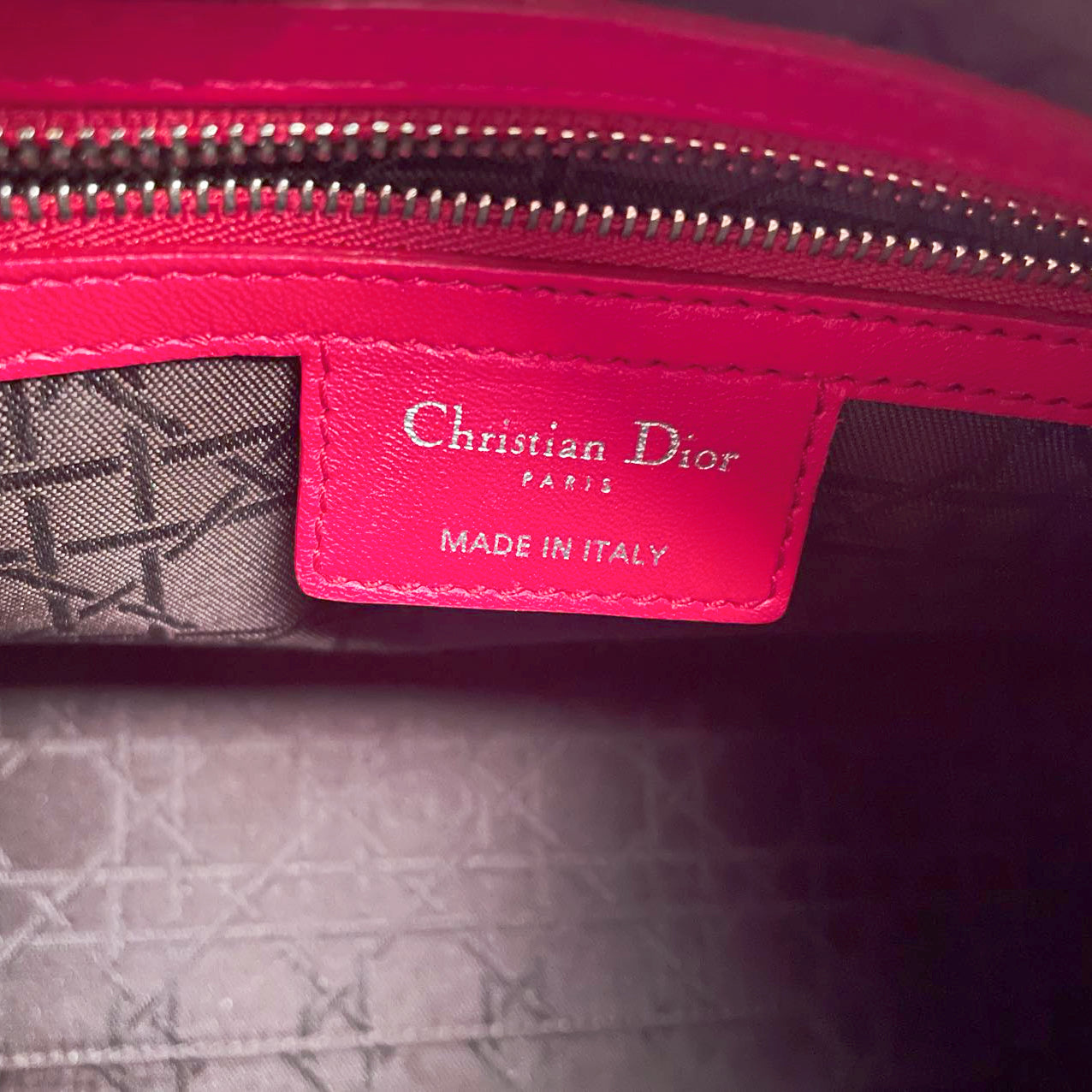 Christian Dior Lady Dior Bag Medium Red Cannage Lambskin Handbag