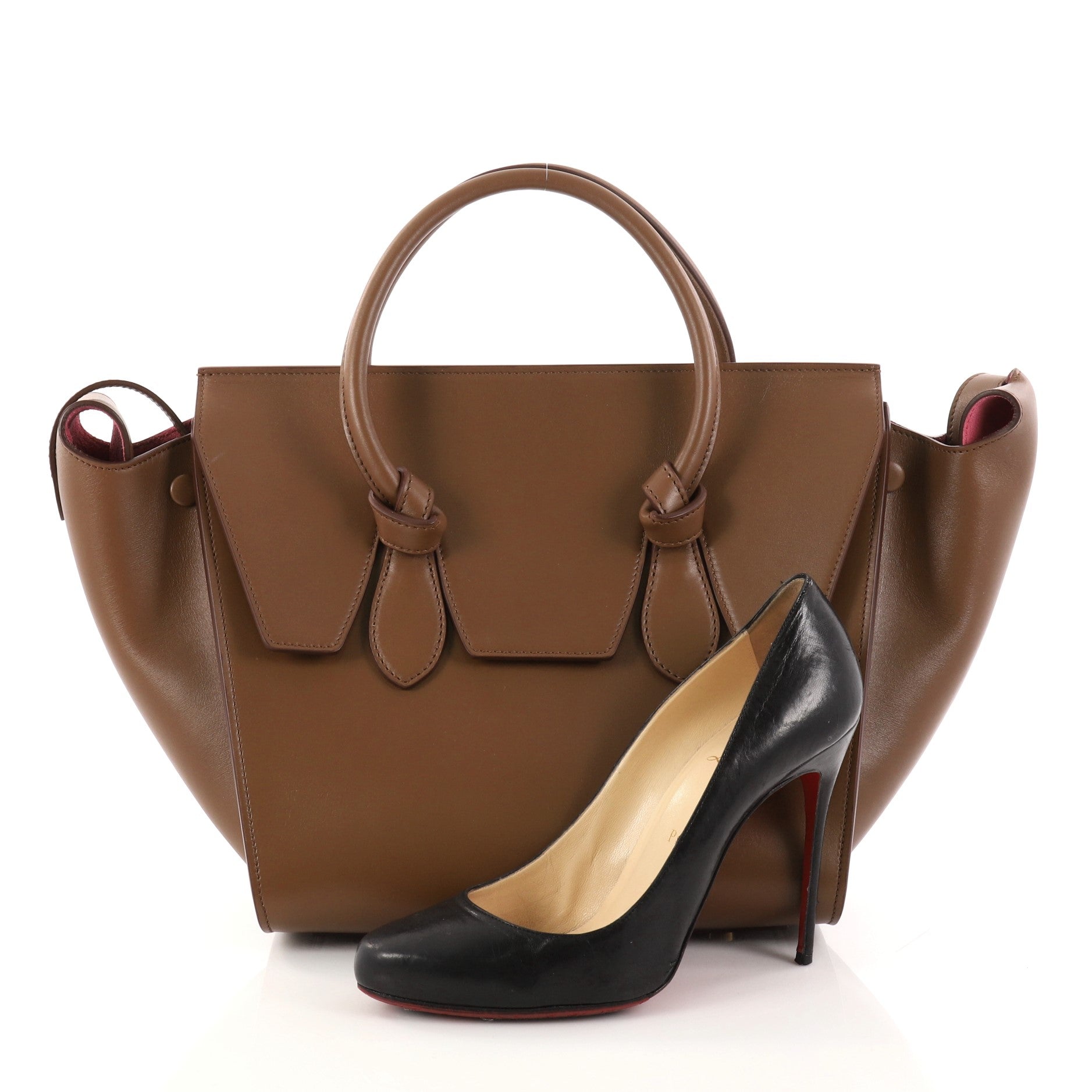 Tie Knot Tote Smooth Leather Mini