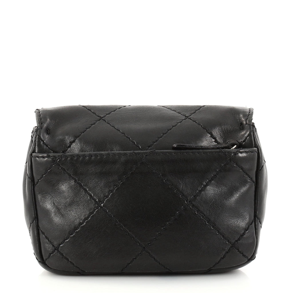 CC Flap Crossbody Bag Quilted Lambskin Mini