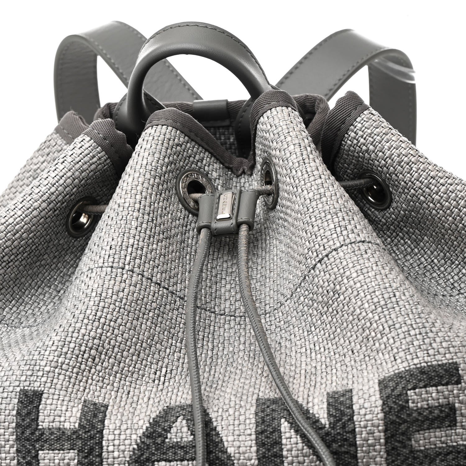 Canvas Large Deauville Backpack Grey