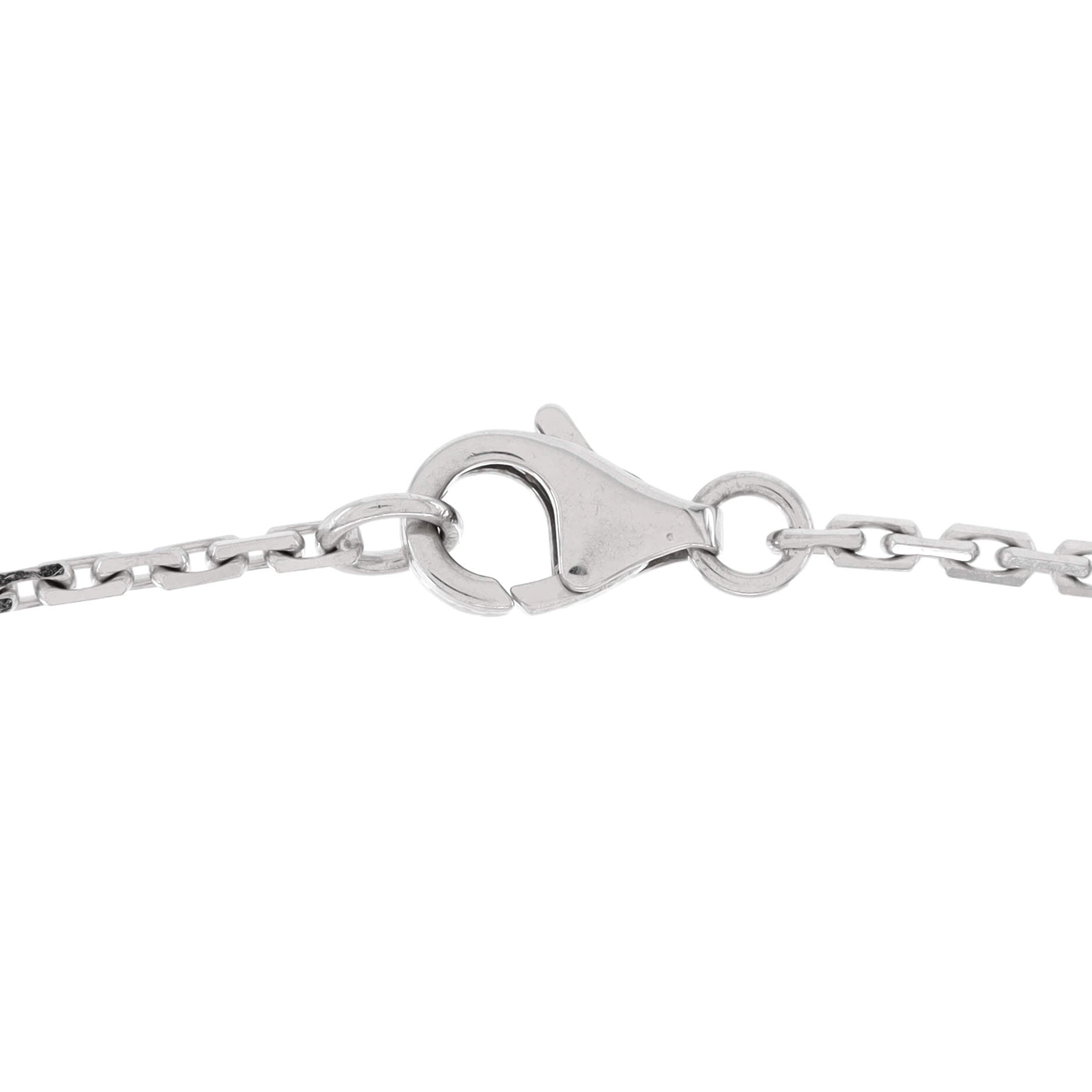 Love Interlocking Necklace 18K White Gold and Diamonds