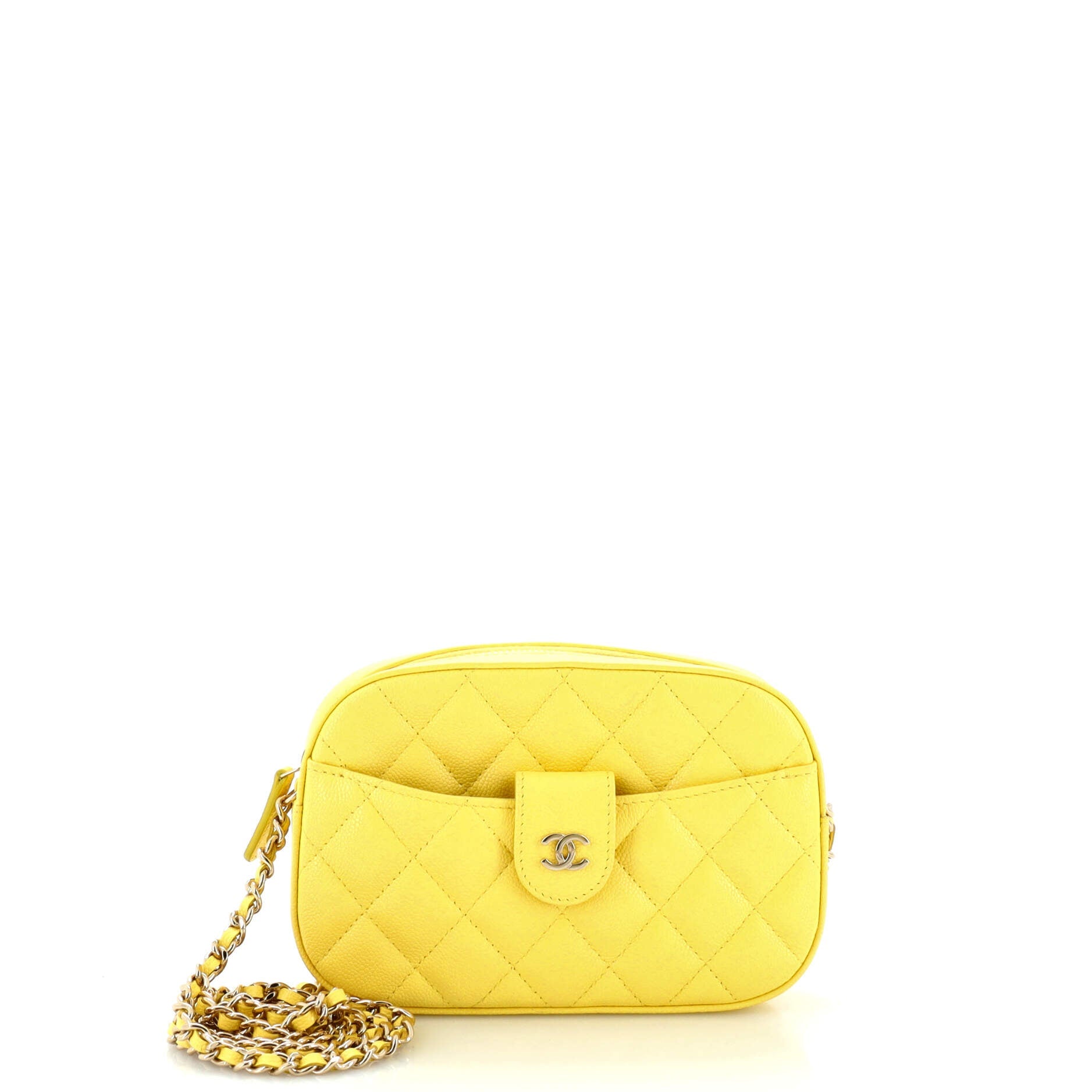 Slip Pocket Camera Case Bag Quilted Caviar Mini
