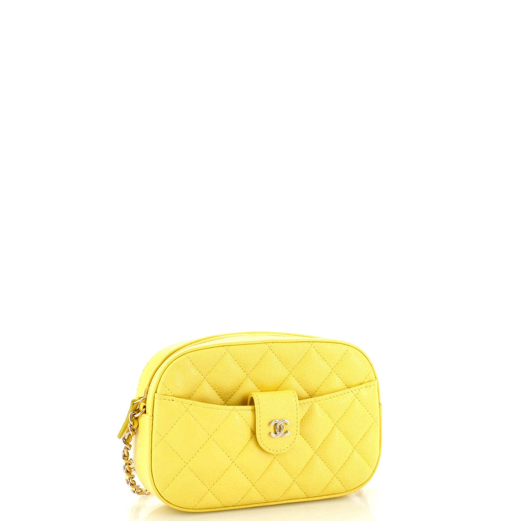 Slip Pocket Camera Case Bag Quilted Caviar Mini