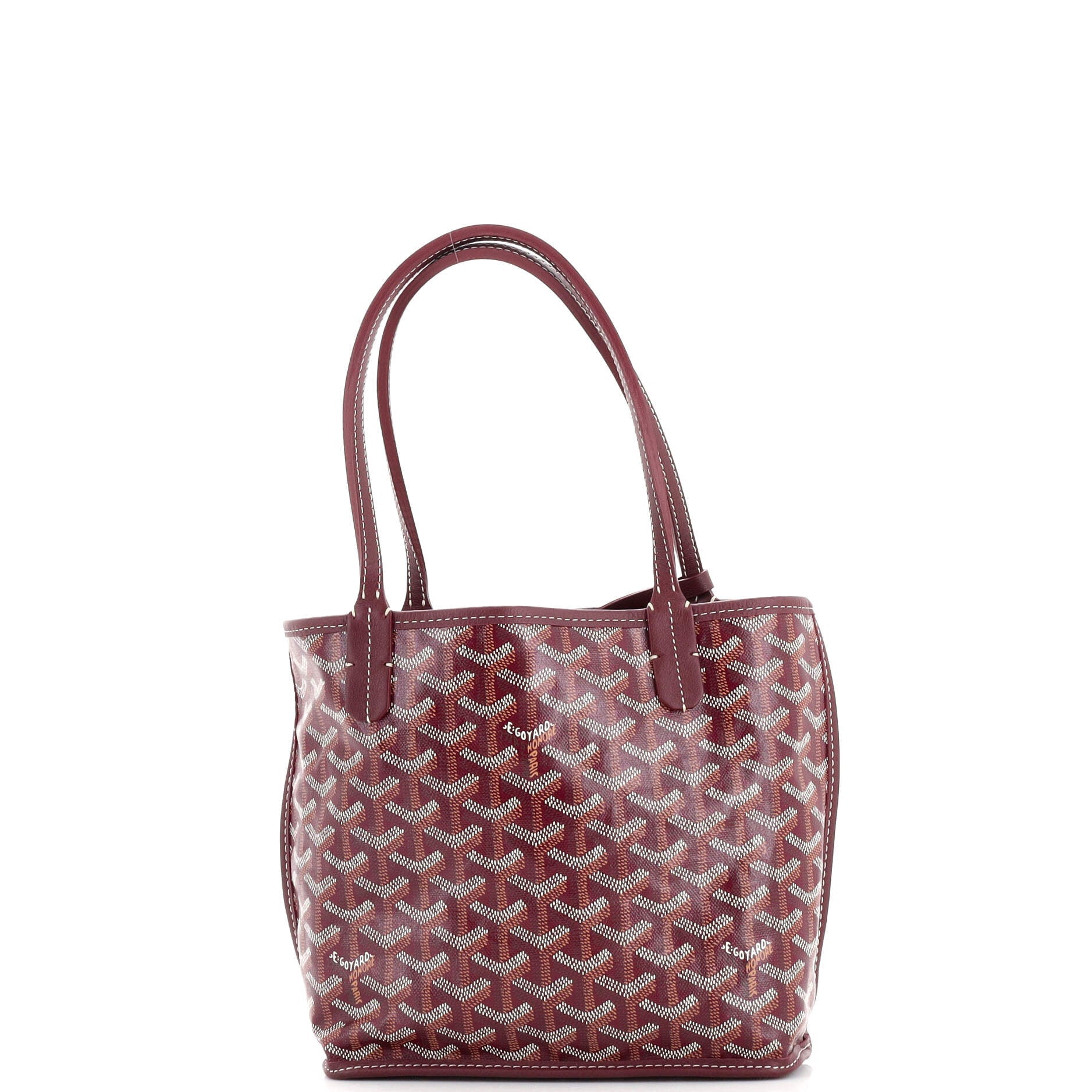 Anjou Reversible Tote Coated Canvas Mini
