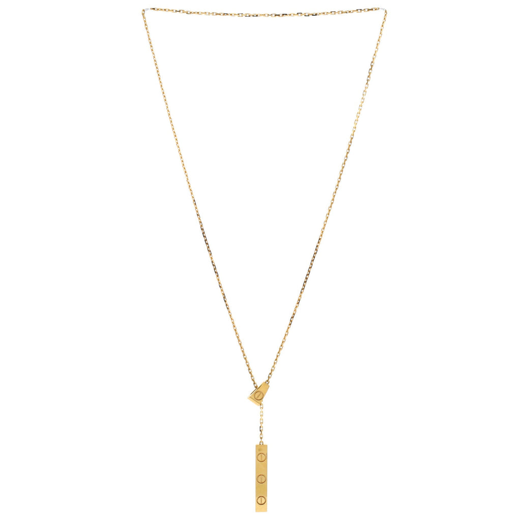 Love Lariat Necklace 18K Yellow Gold