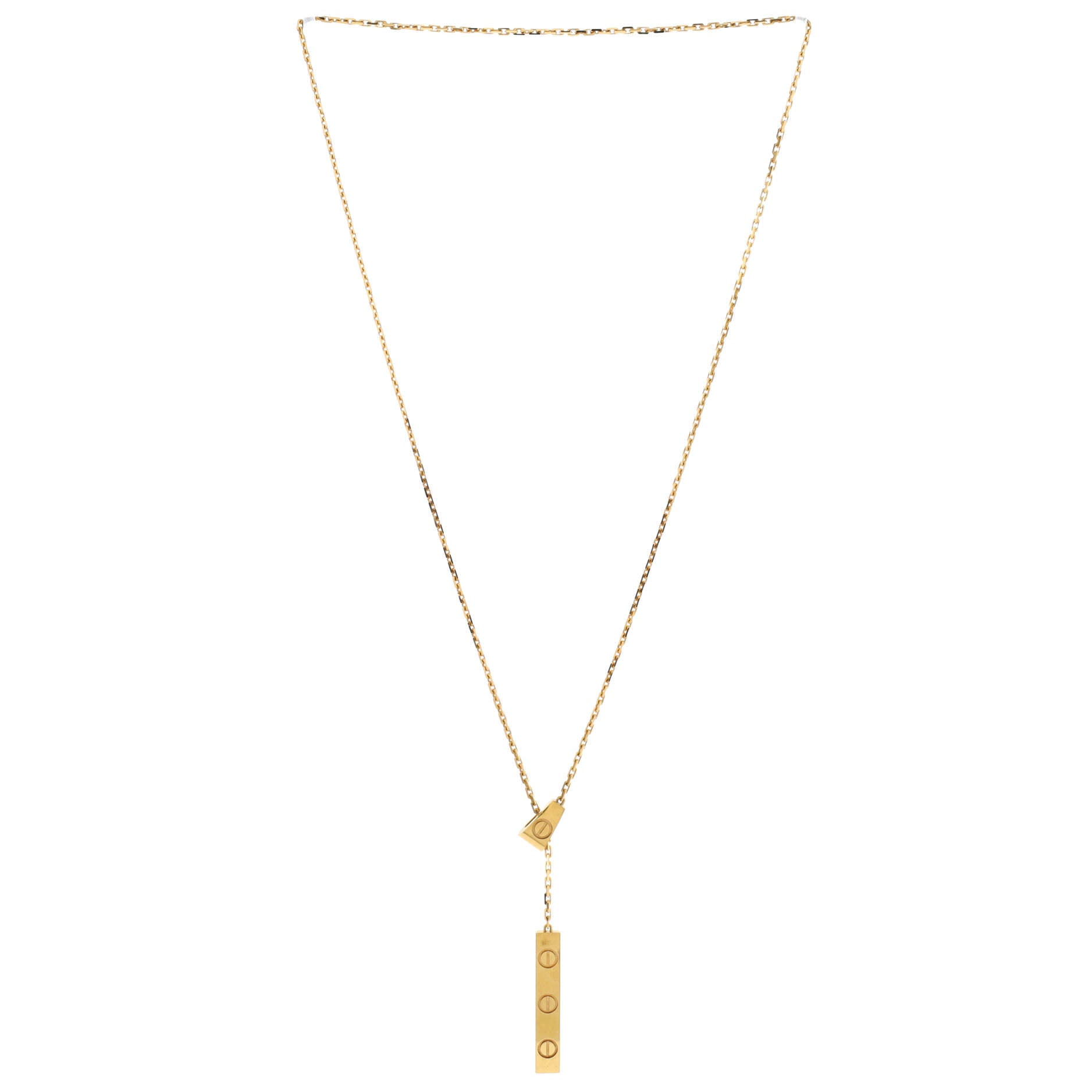 Love Lariat Necklace 18K Yellow Gold
