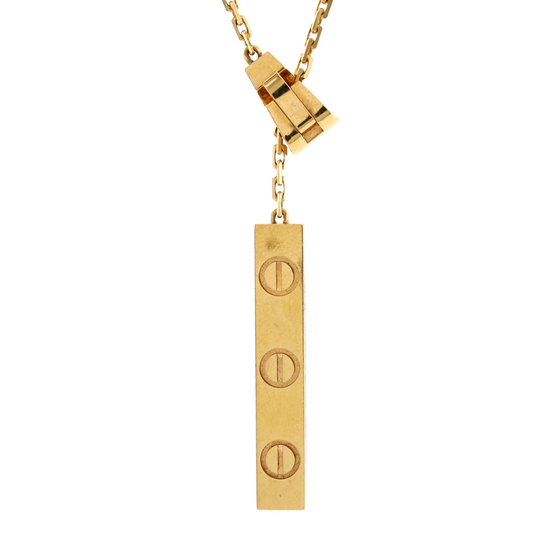 Love Lariat Necklace 18K Yellow Gold