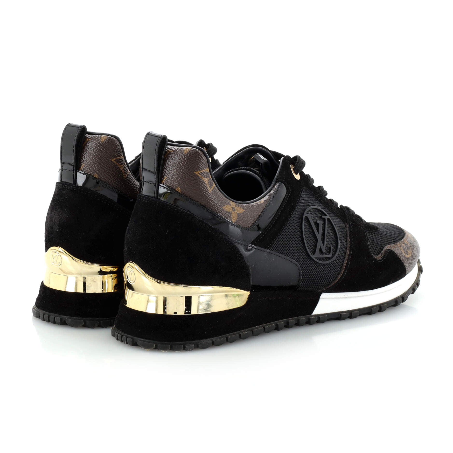 Women's Run Away Sneakers Mesh with Monogram Canvas and Suede