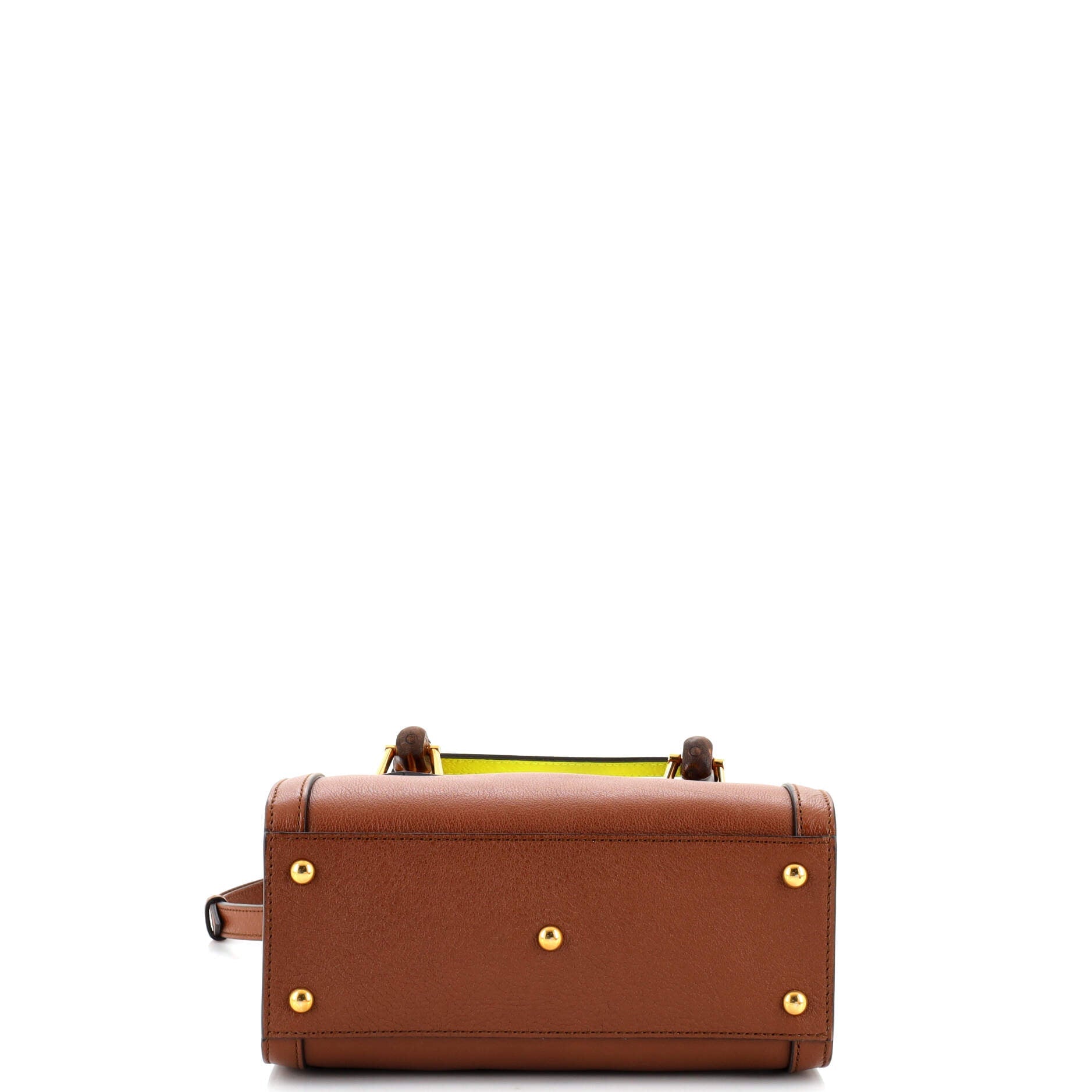 Diana NM Bamboo Handle Tote Leather Mini