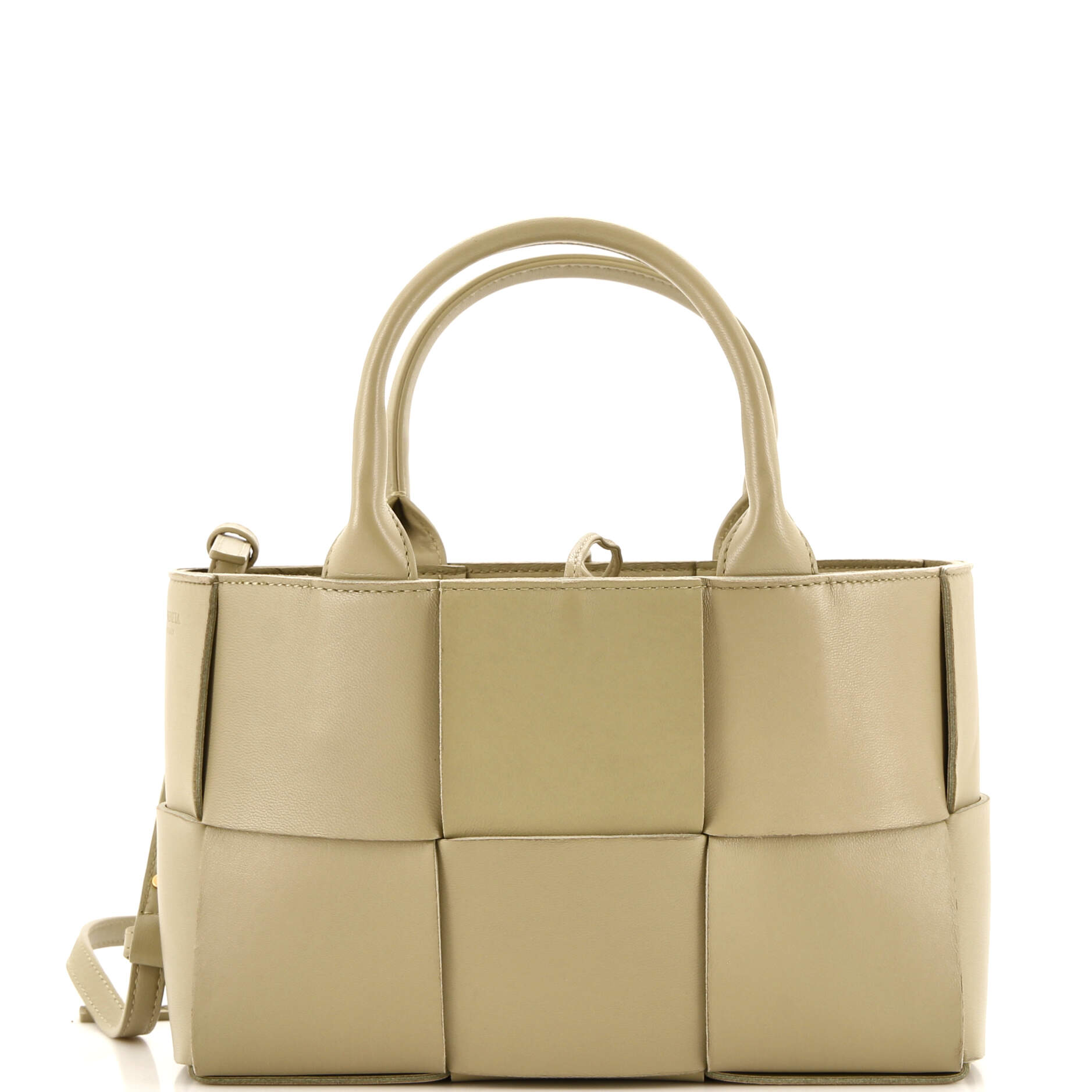 Arco Tote Maxi Intrecciato Leather Mini