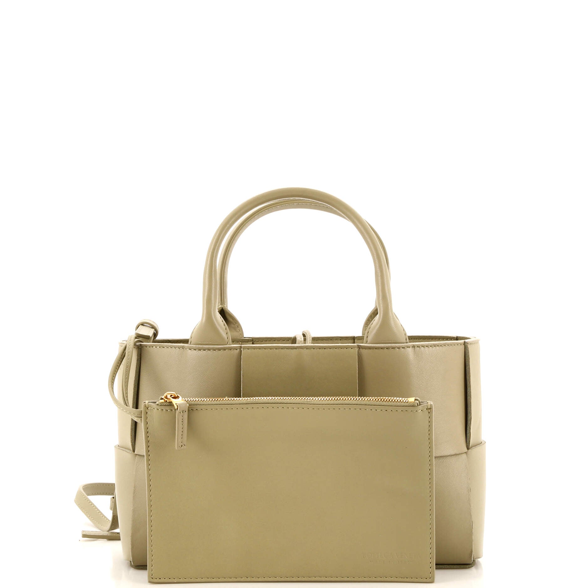 Arco Tote Maxi Intrecciato Leather Mini