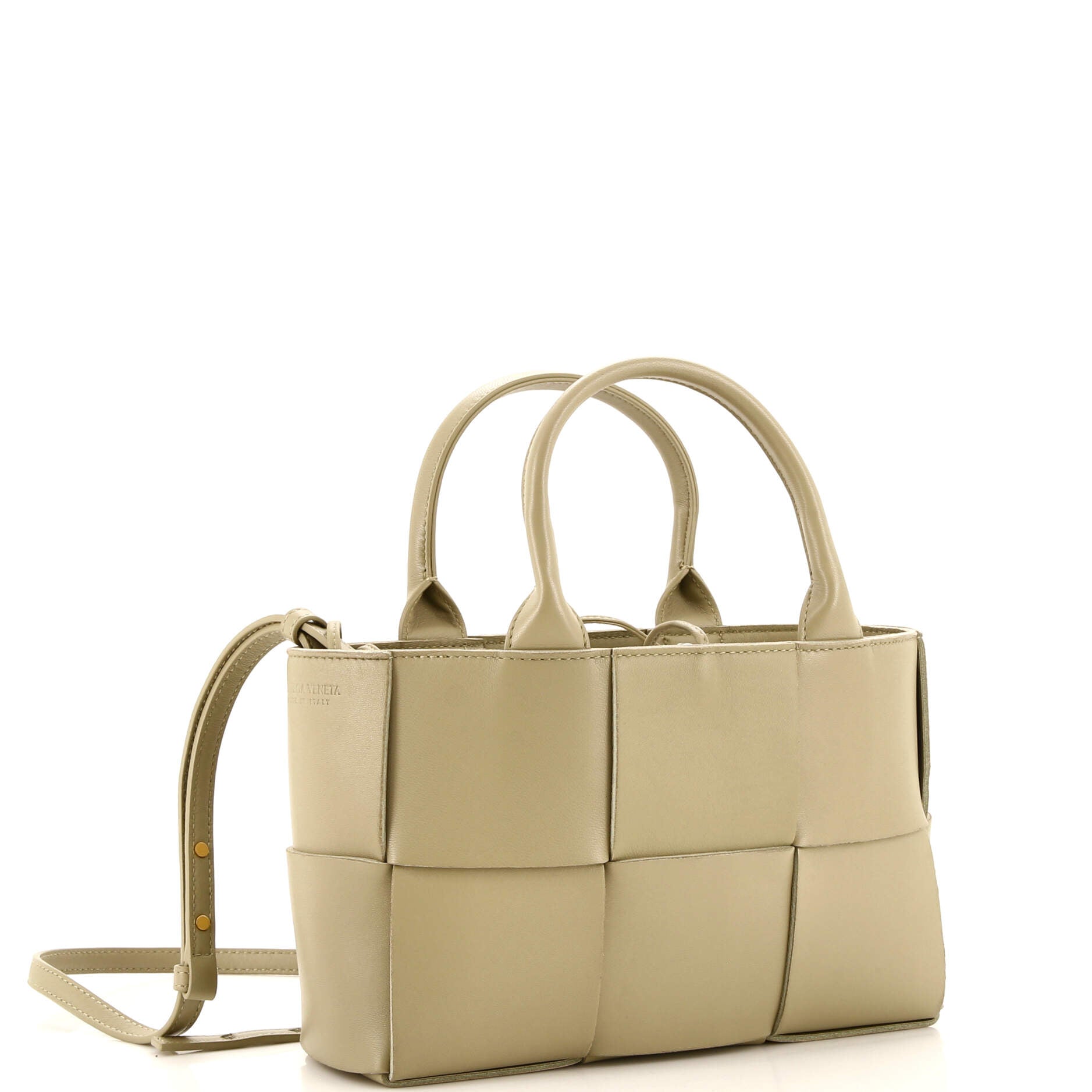 Arco Tote Maxi Intrecciato Leather Mini