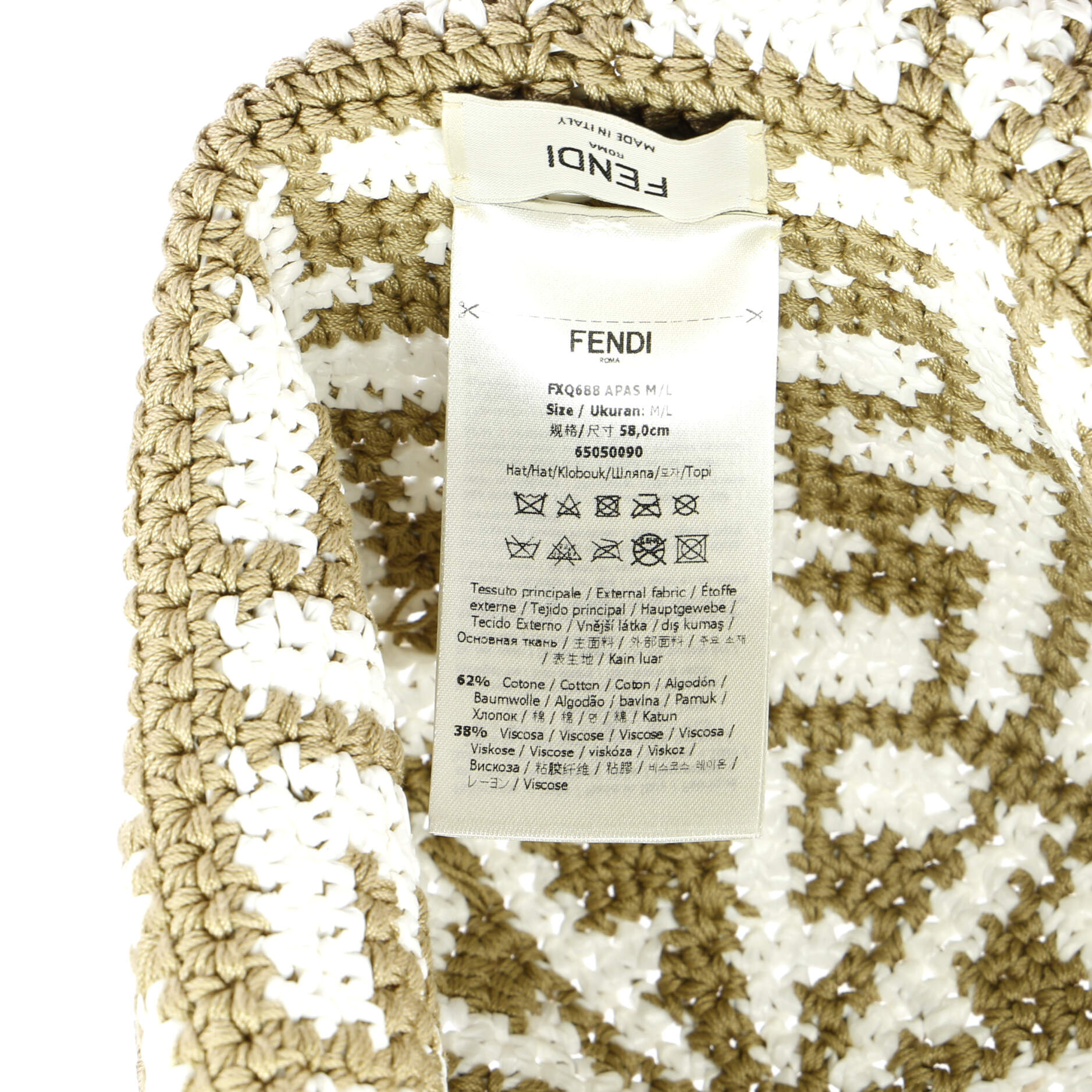 FF Panama Bucket Hat Raffia