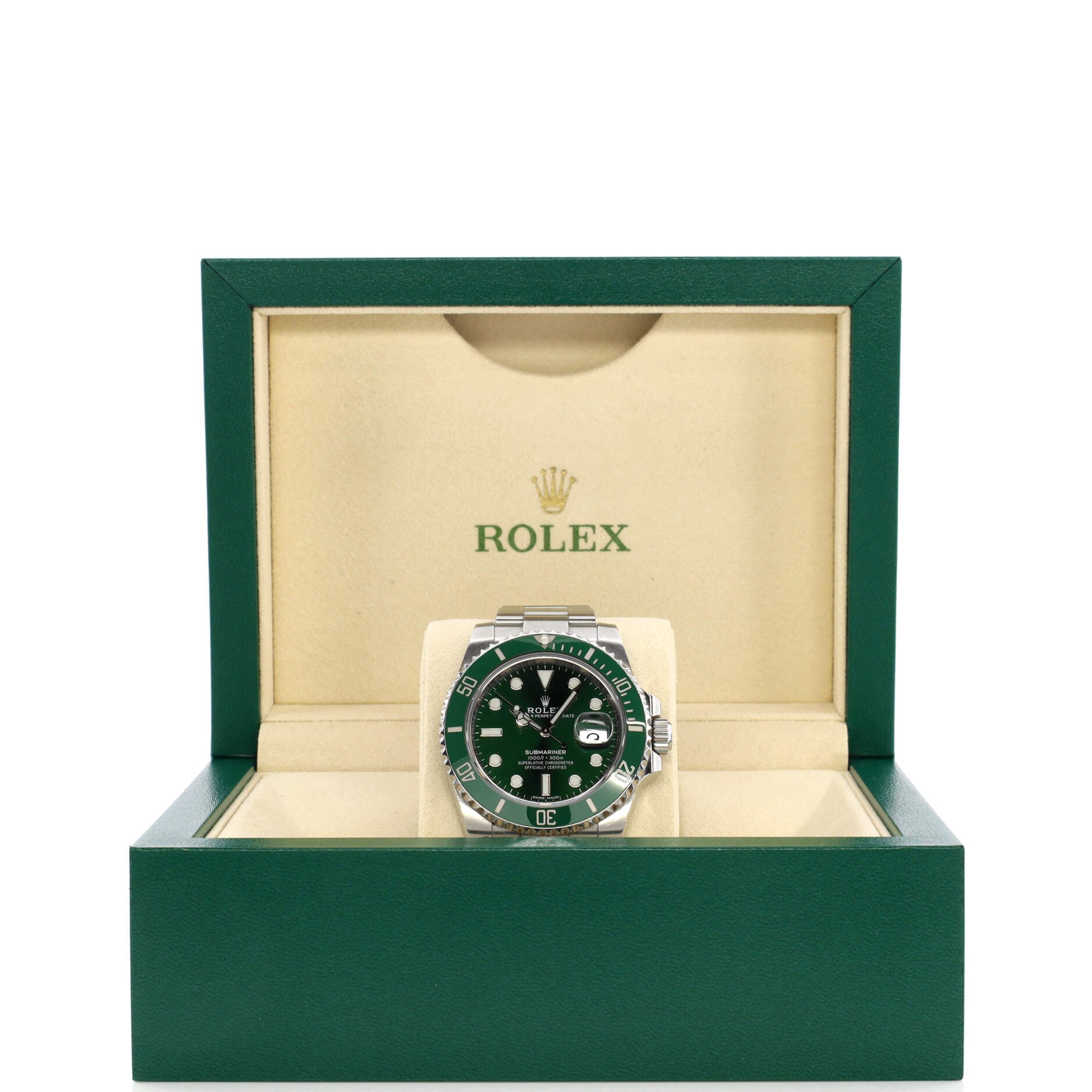 Oyster Perpetual Submariner Hulk Date Automatic Watch Stainless Steel and Cerachrom 40