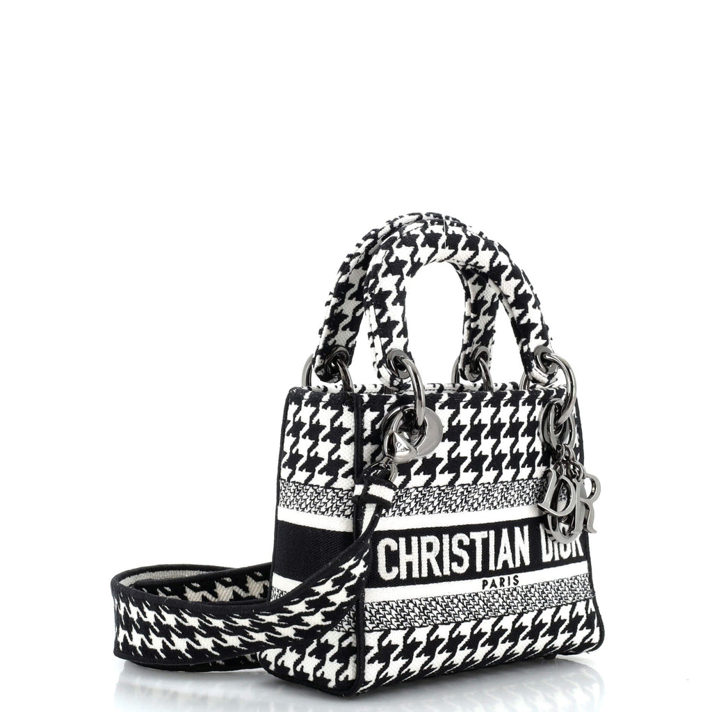 Lady D-Lite Bag Embroidered Canvas Mini