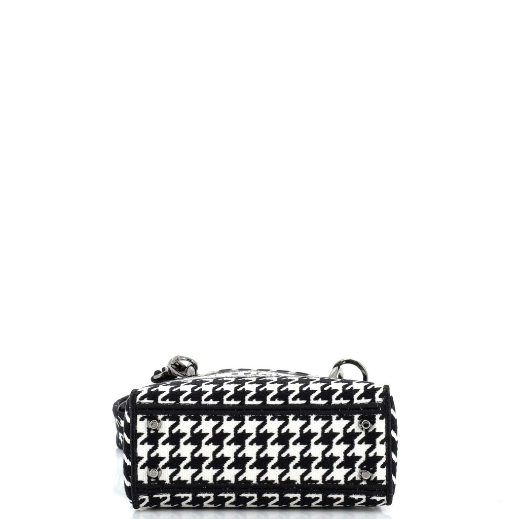 Lady D-Lite Bag Embroidered Canvas Mini