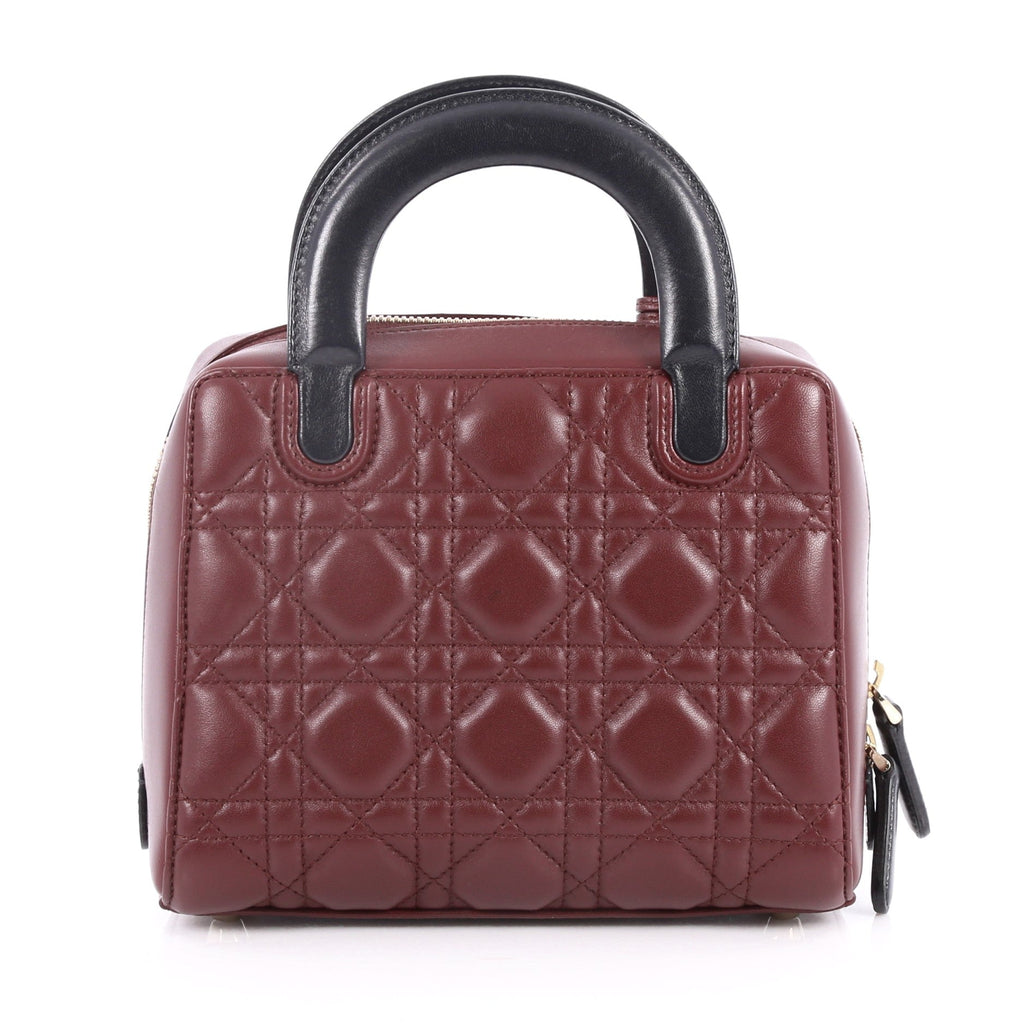 Lily Bowling Bag Cannage Quilt Lambskin Mini