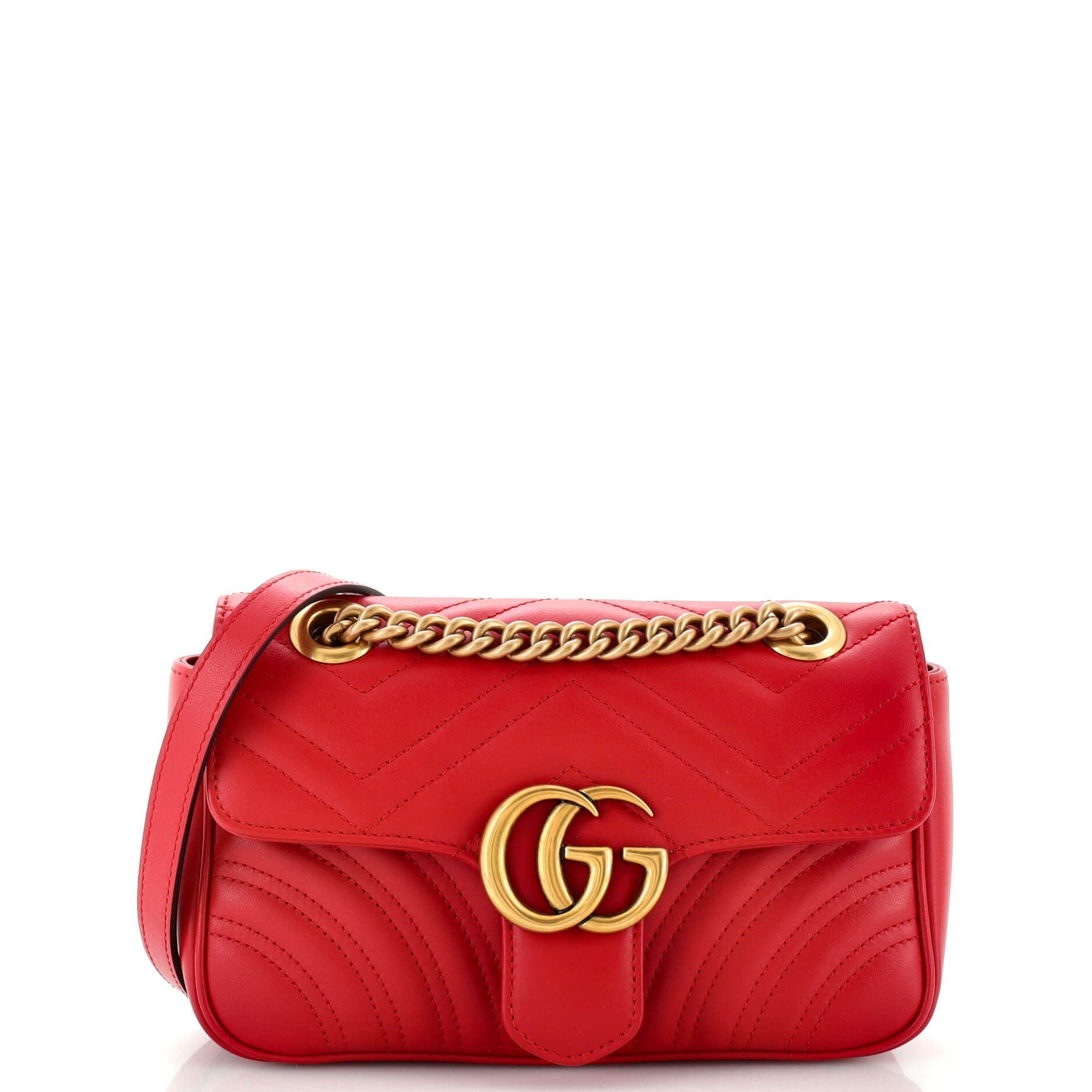 GG Marmont Flap Bag Matelasse Leather Mini
