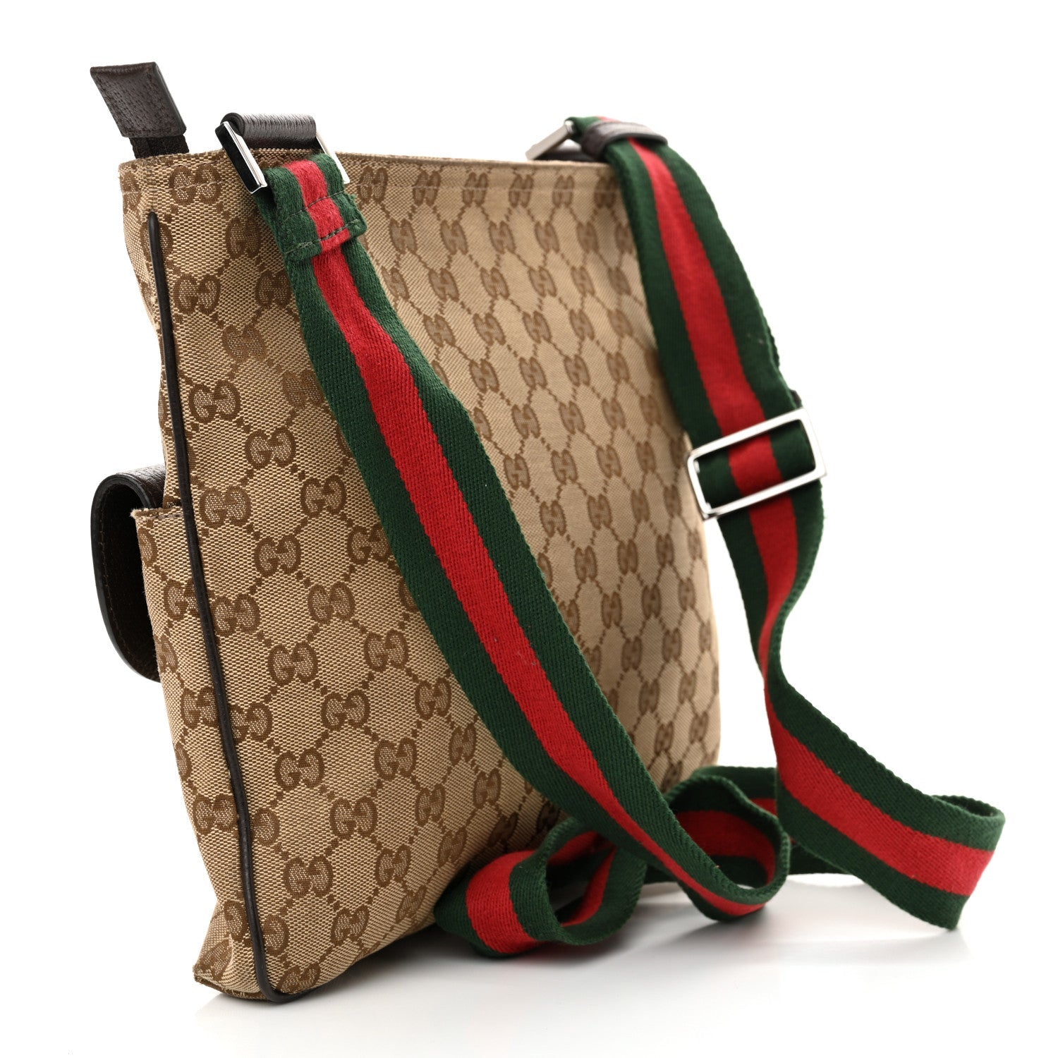 Monogram Signature Web Small Messenger Brown