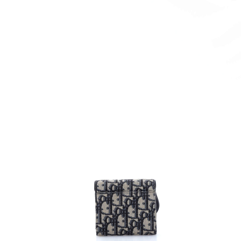 Saddle Flap Wallet Oblique Canvas Mini