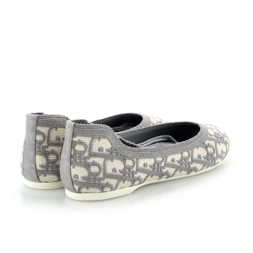 Women's Poeme Laced Ballerina Flats Oblique Canvas