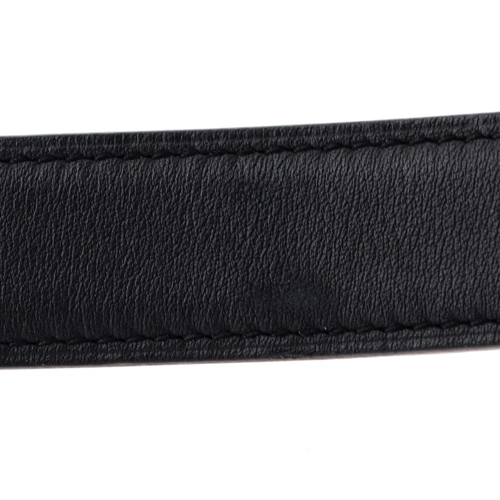 Constance Martelee H Reversible Belt Leather with Hammered Hardware Thin 90