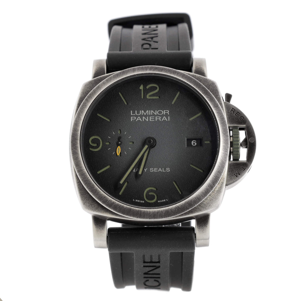 Luminor Marina Navy SEALs 3 Days Automatic Watch Brunito eSteel and Rubber 44