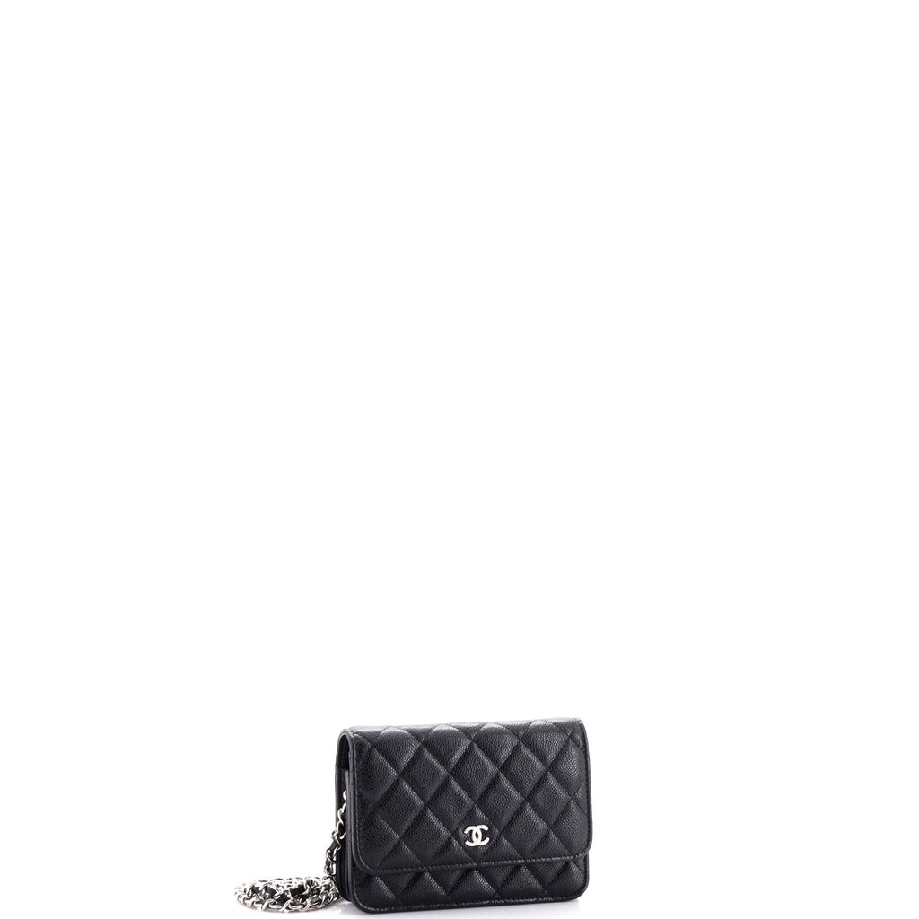 Wallet on Chain Quilted Caviar Mini