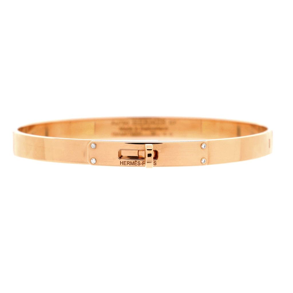 Kelly Bracelet 18K Rose Gold with 4 Diamonds Small