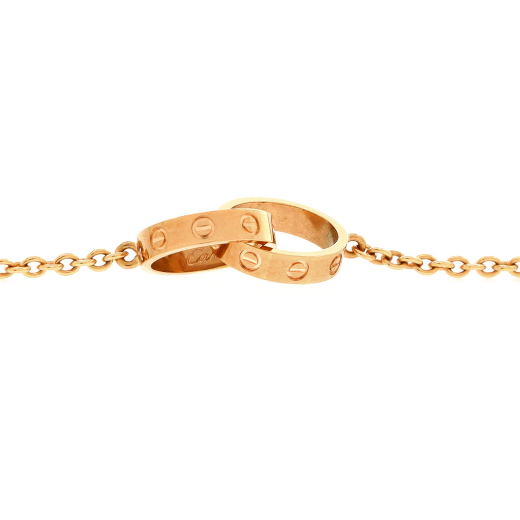 Love Interlocking Necklace 18K Rose Gold