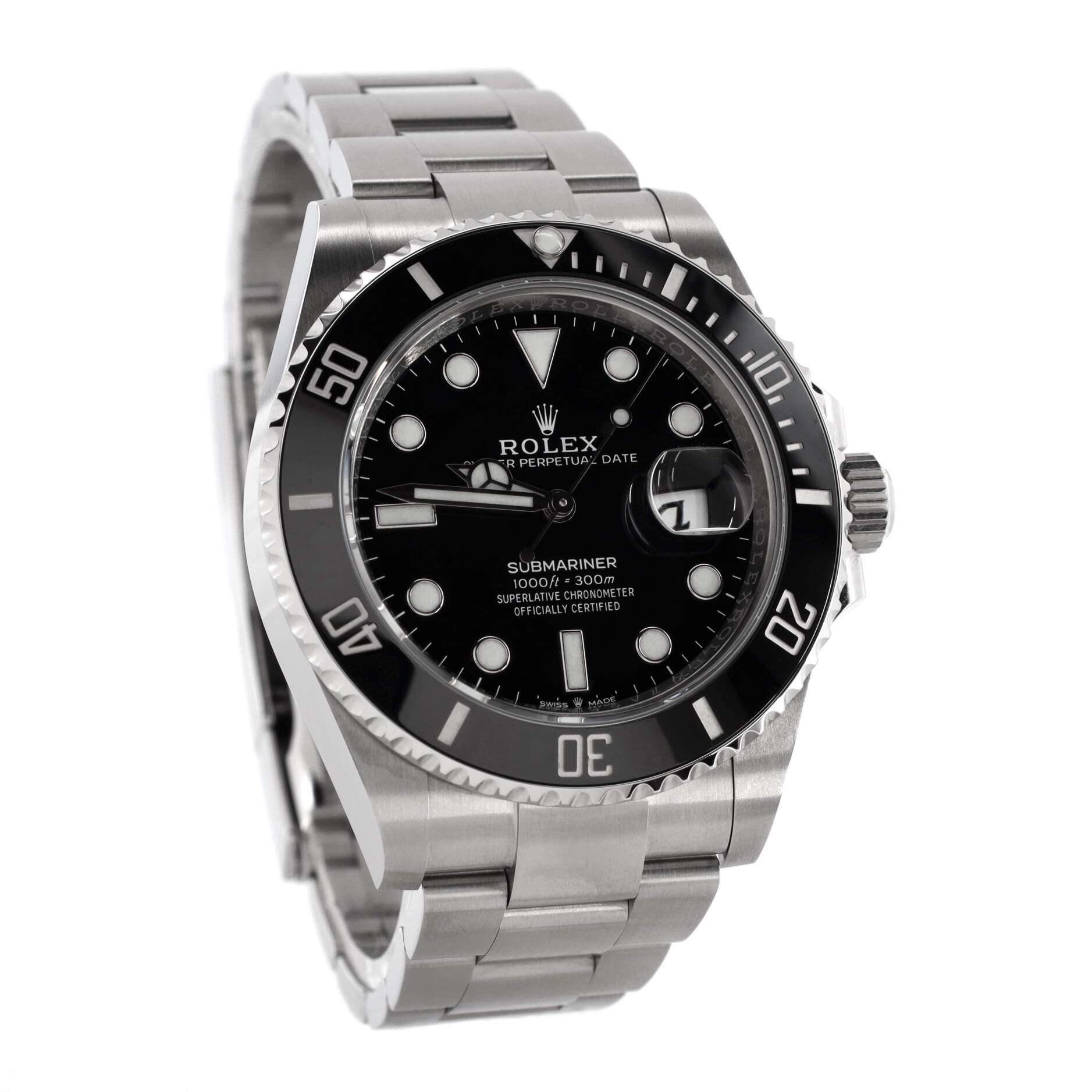 Oyster Perpetual Submariner Date Automatic Watch Stainless Steel and Cerachrom 41