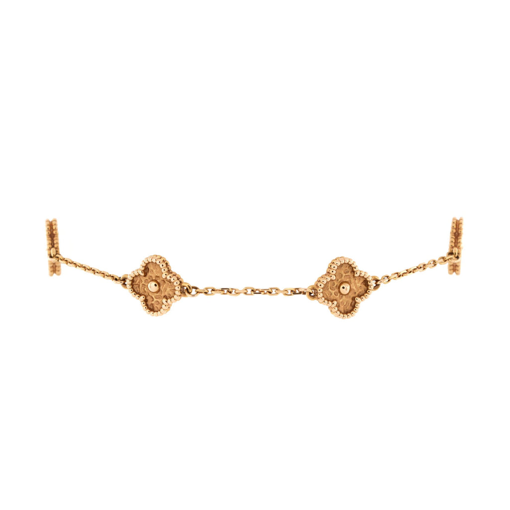 Sweet Alhambra 6 Motifs Bracelet 18K Rose Gold