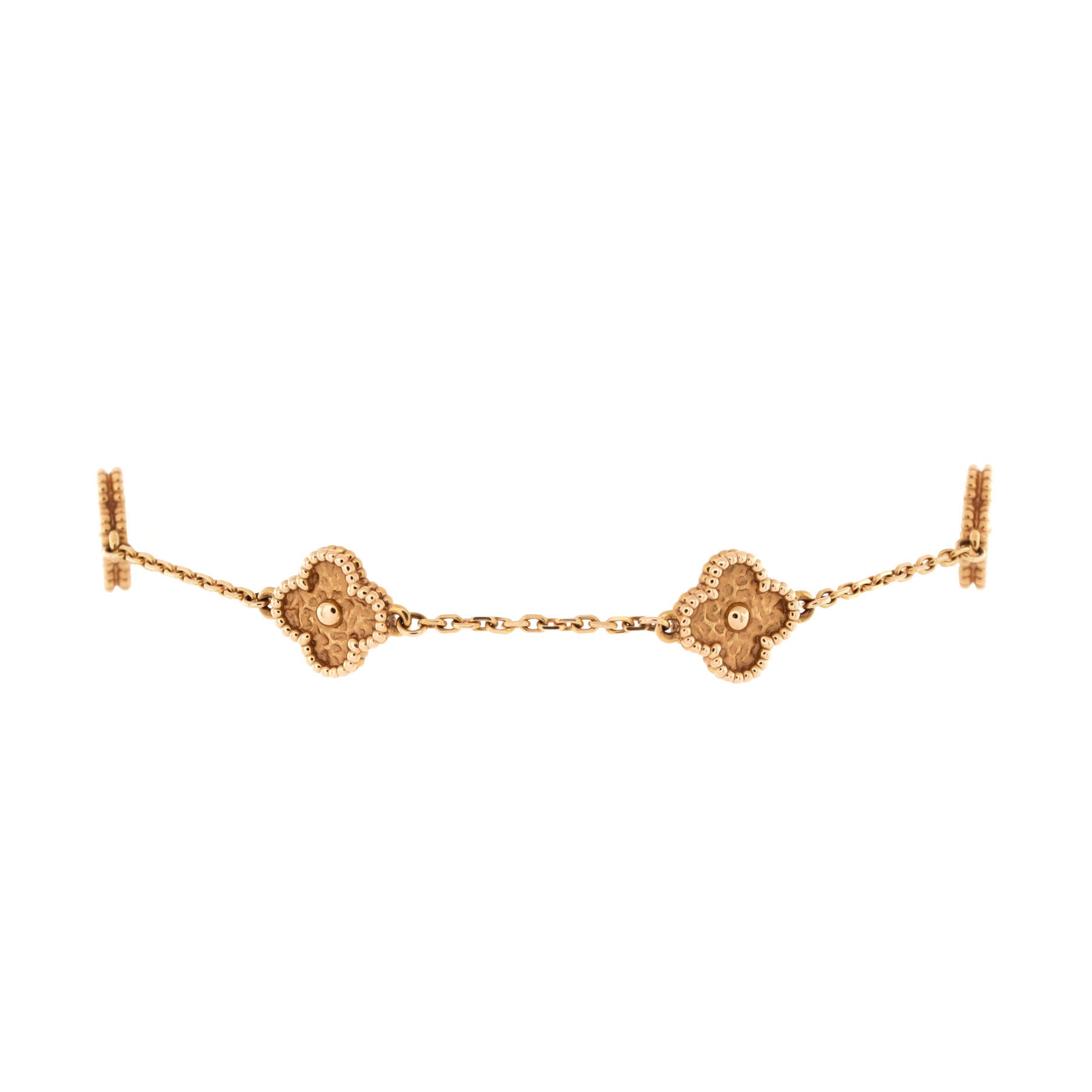 Sweet Alhambra 6 Motifs Bracelet 18K Rose Gold
