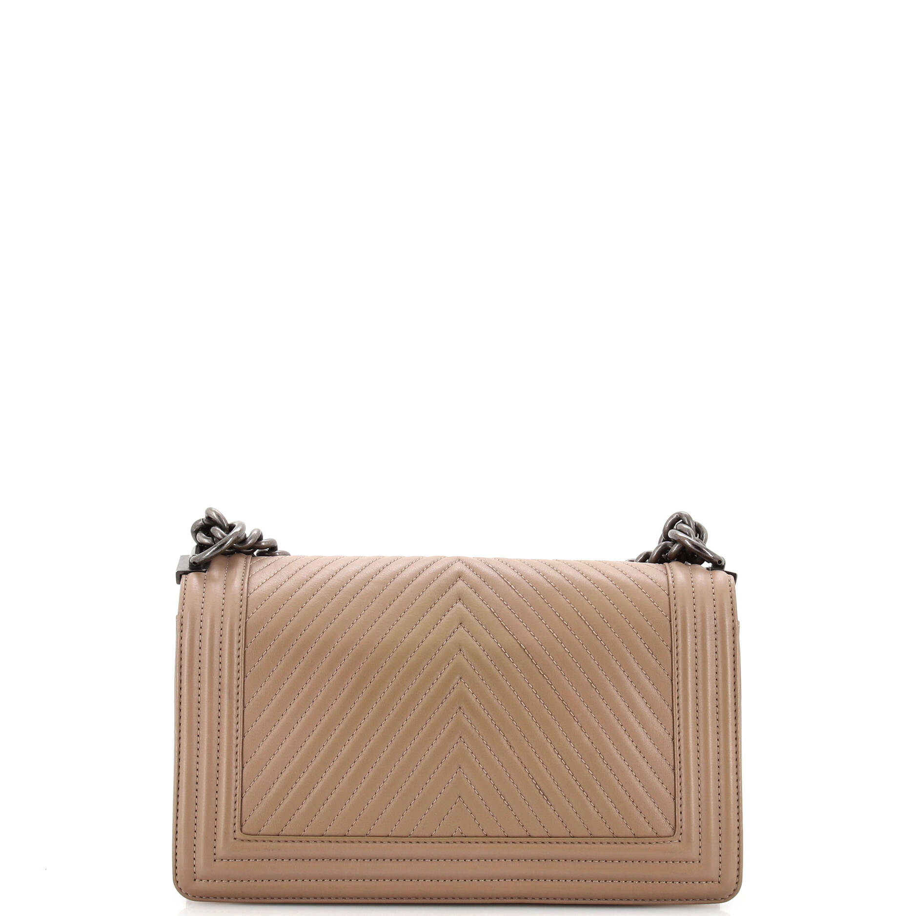 Boy Flap Bag Chevron Calfskin Old Medium