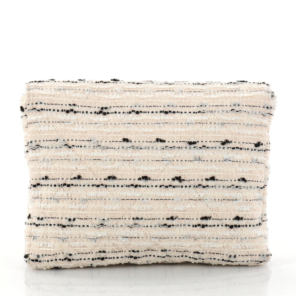 Vintage Envelope Chain Clutch Tweed Small